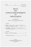 Revue Des Sciences Philosophiques Et Theologiques