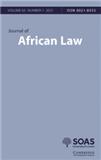 Journal Of African Law